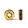 Brass Rhinestone Spacer Beads RB-A014-Z6mm-10G-3