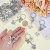 SUNNYCLUE 20Pcs Alloy Keychain KEYC-SC0001-16B-3