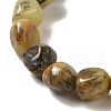 Natural Yellow Moss Agate Beads Strands G-B078-D13-01-4