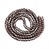 Baking Painted Transparent Glass Beads Strands DGLA-N011-6mm-09-2