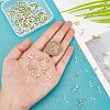 Olycraft 120Pcs 2 Colors Rose Flower Alloy Cabochons MRMJ-OC0002-93-3