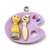 Opaque Resin Pendants FIND-M012-01D-1