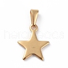 304 Stainless Steel Pendants STAS-I127-010G-1