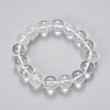 Natural Quartz Crystal Beaded Stretch Bracelets BJEW-Q692-46-10mm-1