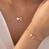 Heart Brass Pendant Necklaces & Charm Bracelets Sets FS-WGFCFF7-05-1