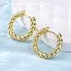 Brass Huggie Hoop Earrings X-EJEW-L231-31G-1