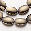 Electroplate Non-magnetic Synthetic Hematite Beads Strands G-F300-09-06-1