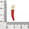 Brass Enamel Pendants KK-F896-01A-G-3