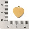 PVD Vacuum Plating 201 Stainless Steel Pendants STAS-C111-15B-3