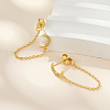 Elegant S925 Sterling Silver Moon Tassel Stud Earrings OG4431-1-3