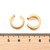 Brass Micro Pave Clear Cubic Zirconia Cuff Earrings EJEW-F370-19G-4