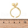 Brass Enamel Open Cuff Rings for Women RJEW-U057-19B-G-5