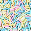 Baking Paint Glass Twisted Bugle Beads GLAA-SZC0007-03-2