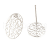 Brass Ear Studs X-KK-S345-274-2