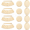 CREATCABIN 24Pcs 4 Styles Brass Connector Charms KK-CN0001-99-1