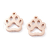 Ion Plating(IP) 304 Stainless Steel Pet Charms STAS-Y002-07RG-1