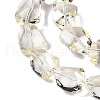 Electroplate Glass Beads Strands EGLA-N012-05E-3