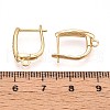 Brass Micro Pave Cubic Zirconia Hoop Earring Finding KK-N261-38G-3