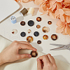 HOBBIESAY 140pcs 14 style Resin Button BUTT-HY0001-04-5
