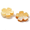 Natural Yellow Shell Carved Beads SSHEL-Z002-02C-2
