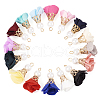  32Pcs 16 Colors Flower Chiffon Pendants FIND-TA0003-41-2