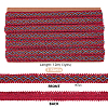 12M Braided Polyester Rhombus Ribbons SRIB-WH0011-267B-2