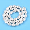 Transparent Spray Painted Glass Beads Strands GLAA-N001-29-3