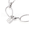 Brass Chain Bracelets BJEW-N032-01P-3
