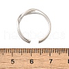 Rhodium Plated 925 Sterling Silver Cuff Rings RJEW-D300-04P-3