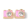 Brass Pave Clear Cubic Zirconia Beads KK-H449-86G-02-1