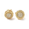 Brass Micro Pave Clear Cubic Zirconia Clip-on Earrings EJEW-A132-02B-G-4