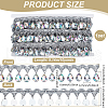 Polyester Lace Ribbon with Plastic Charms Tassel DIY-WH0656-11B-2