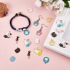 32Pcs 16 Style Alloy Enamel Pendants ENAM-SZ0003-11-3