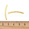 Brass Curved Tube Beads KK-B120-01E-G-3