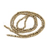 Electroplated Synthetic Non-Magnetic Hematite Beads Strands G-C136-K01-01-2