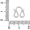 304 Stainless Steel S-Hook Clasps STAS-Z048-06P-03-3
