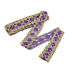 10 Yards Polyester Ribbon with Paillettes OCOR-WH0082-202B-7