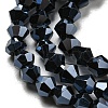 Opaque Solid Color Electroplate Glass Beads Strands EGLA-A039-P3mm-A17-3