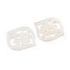 Natural White Shell Carved Pendants SSHEL-C012-09-2