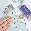 SUNNYCLUE 80Pcs 4 Styles 304 & 201 Stainless Steel Tube Bails STAS-SC0007-67-3