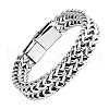 Punk Style 304 Stainless Steel Curb Chain Bracelets for Men WGFAED6-02-2