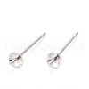 925 Sterling Silver Stud Earring Findings STER-K167-027A-S-1