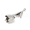 Three-Dimensional Flower Brass Pendants KK-V006-02P-02-3