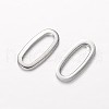 Tarnish Resistant Oval 304 Stainless Steel Link Rings STAS-I045-42-1