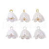 Acrylic Flower Charms PALLOY-JF02544-1