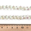 Electroplate Transparent Glass Beads Strands EGLA-U004-03A-HP06-4