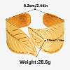 Leaf 304 Stainless Steel Cuff Bangles for Women CM7227-2-3