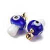 Handmade Lampwork Pendants LAMP-S069-06G-04-2
