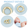 Unicraftale 8Pcs Brass Twister Clasps KK-UN0002-53-4