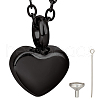 CREATCABIN Stainless Steel Urn Ashes Necklace NJEW-CN0001-03B-1